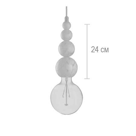 Подвесной светильник MARMOR SLIPP Nero