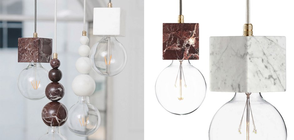 Подвесной светильник MARMOR VELDI Bianco