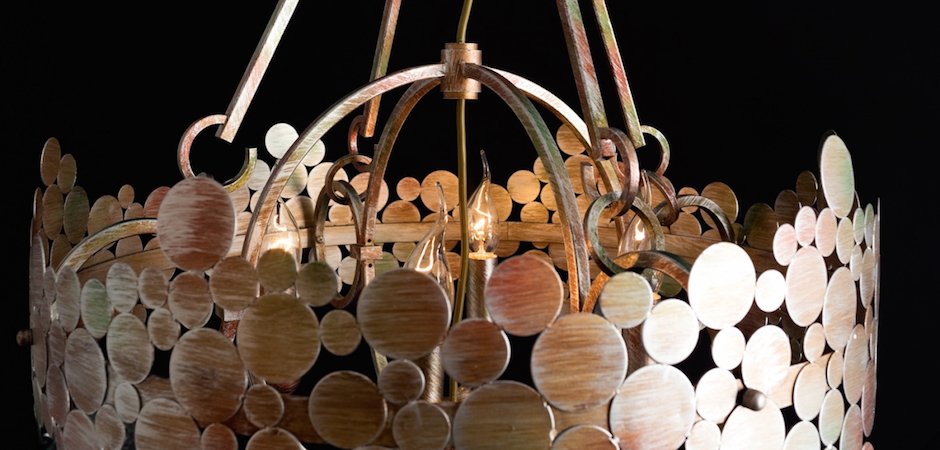 Люстра Round Iron Shod Chandelier