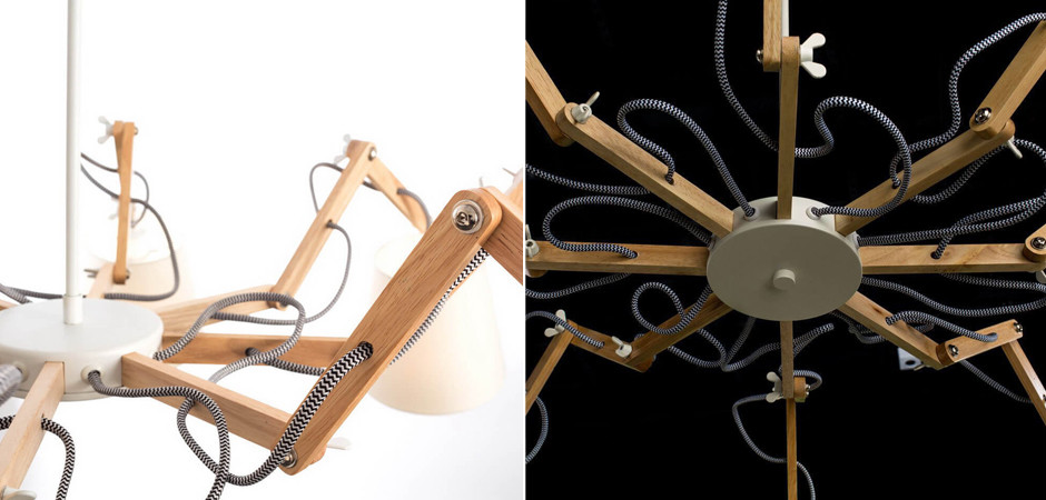 Люстра Woodland Pendant 8 White