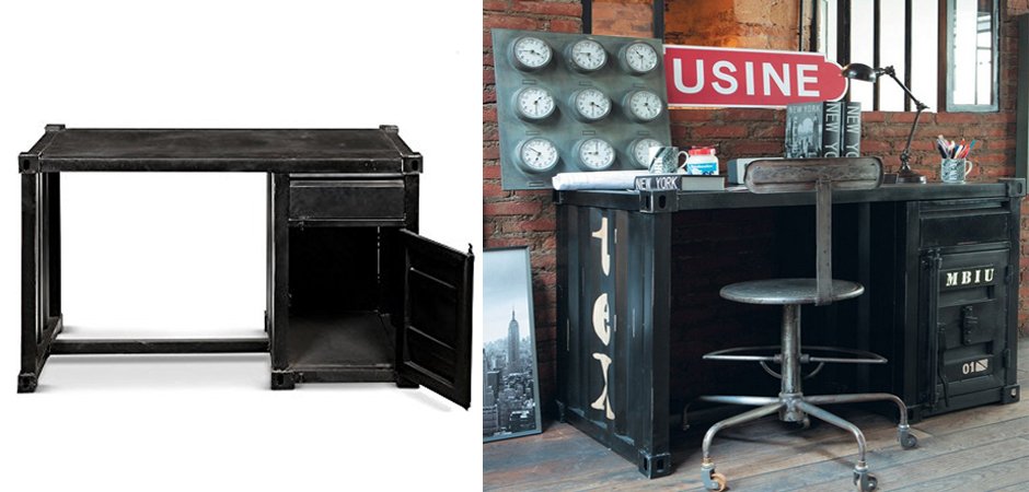 Письменный стол Metal Sea Container Desk