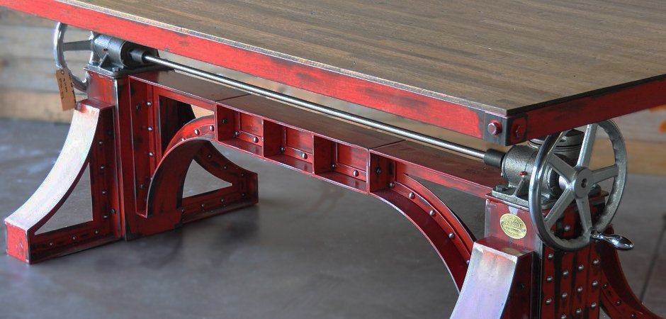 Большой рабочий стол Monika Idustrial Desk