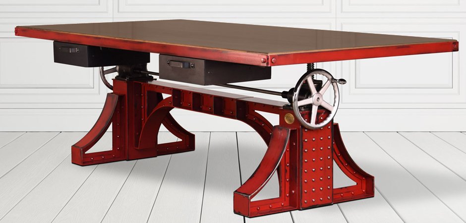 Большой рабочий стол Monika Idustrial Desk