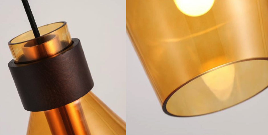 Подвесной светильник Miami Yellow glass