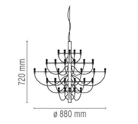 Люстра Flos 2097 30 Brass