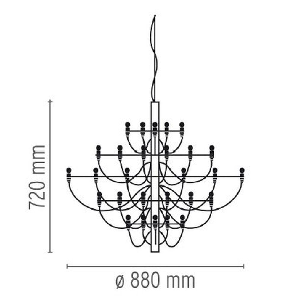 Люстра Flos 2097 30 Chrome