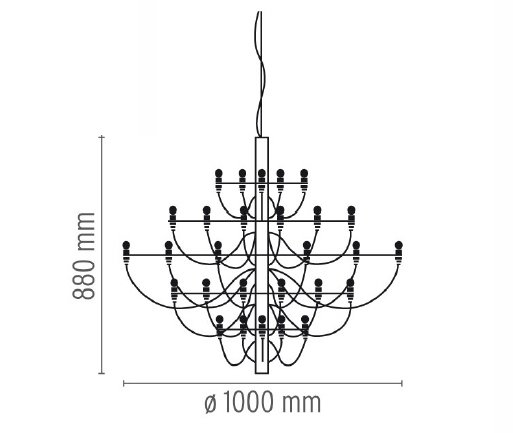 Люстра Flos 2097 50 Brass