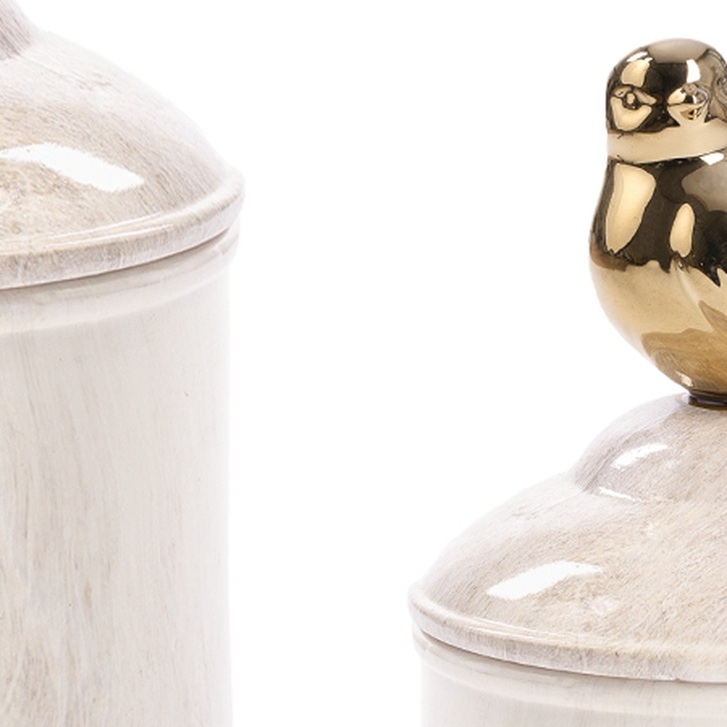 Ваза c крышкой Marble Bird