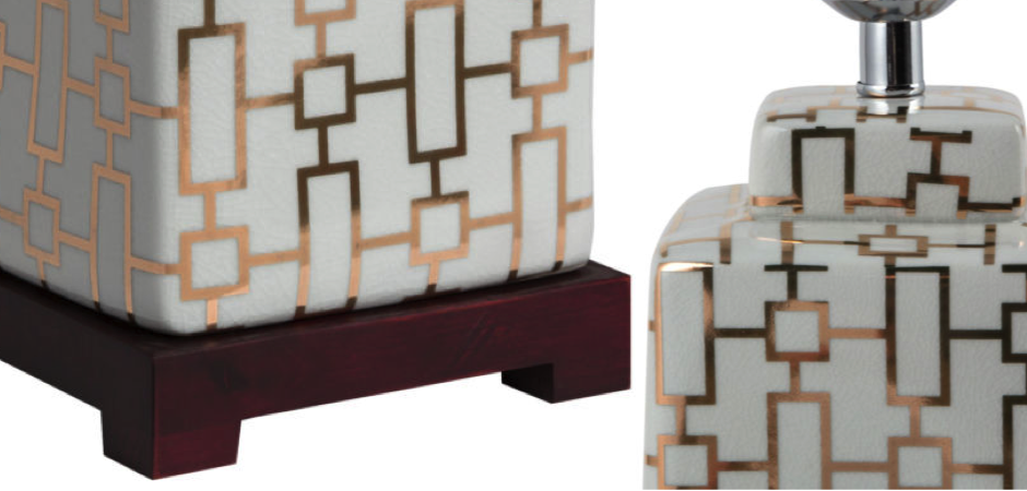 Настольная лампа Gold Rectangles
