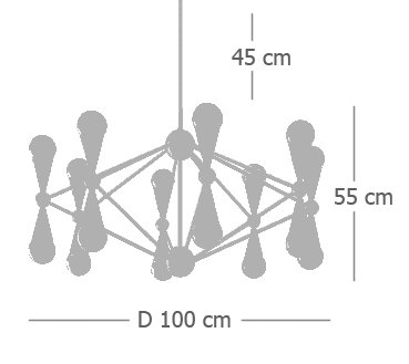 Люстра Robert Abbey CARACAS Chandeliert
