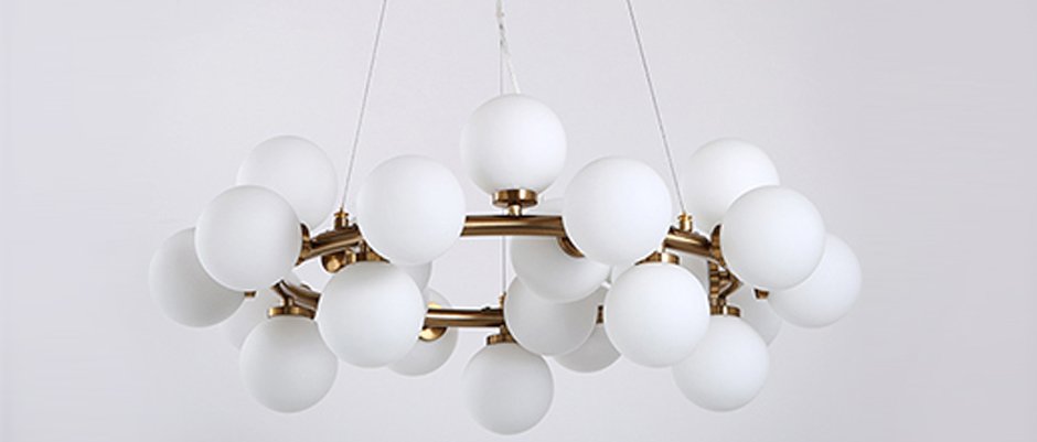 Люстра Milk Bubble Round Chandelier