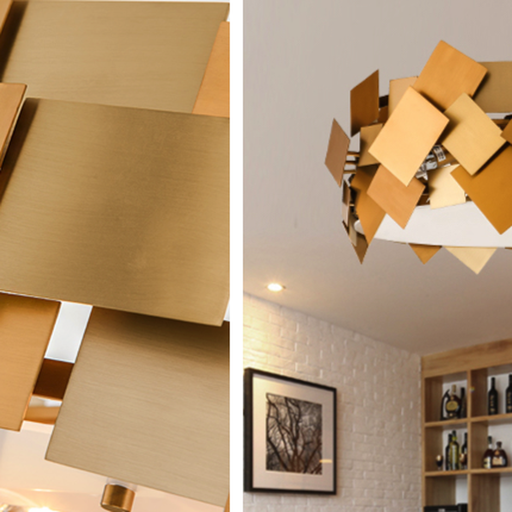 Люстра Gold Plate Chandelier 4