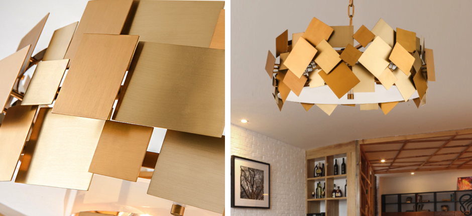 Люстра Gold Plate Chandelier 4