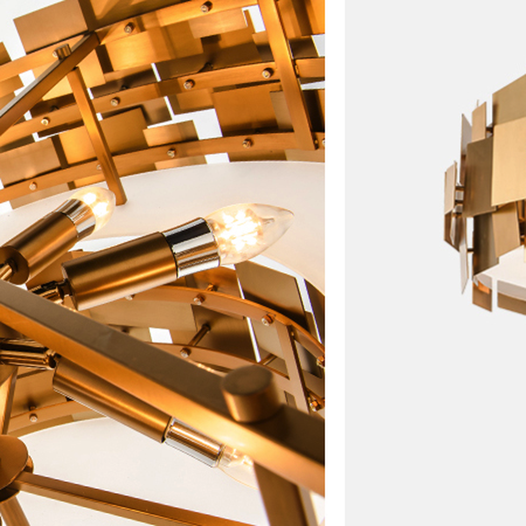Люстра Gold Plate Chandelier 8