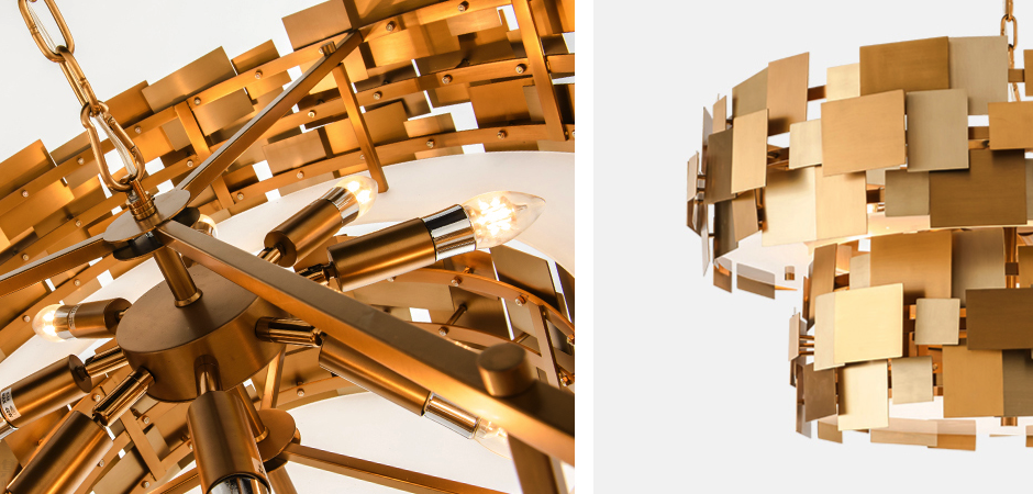 Люстра Gold Plate Chandelier 8