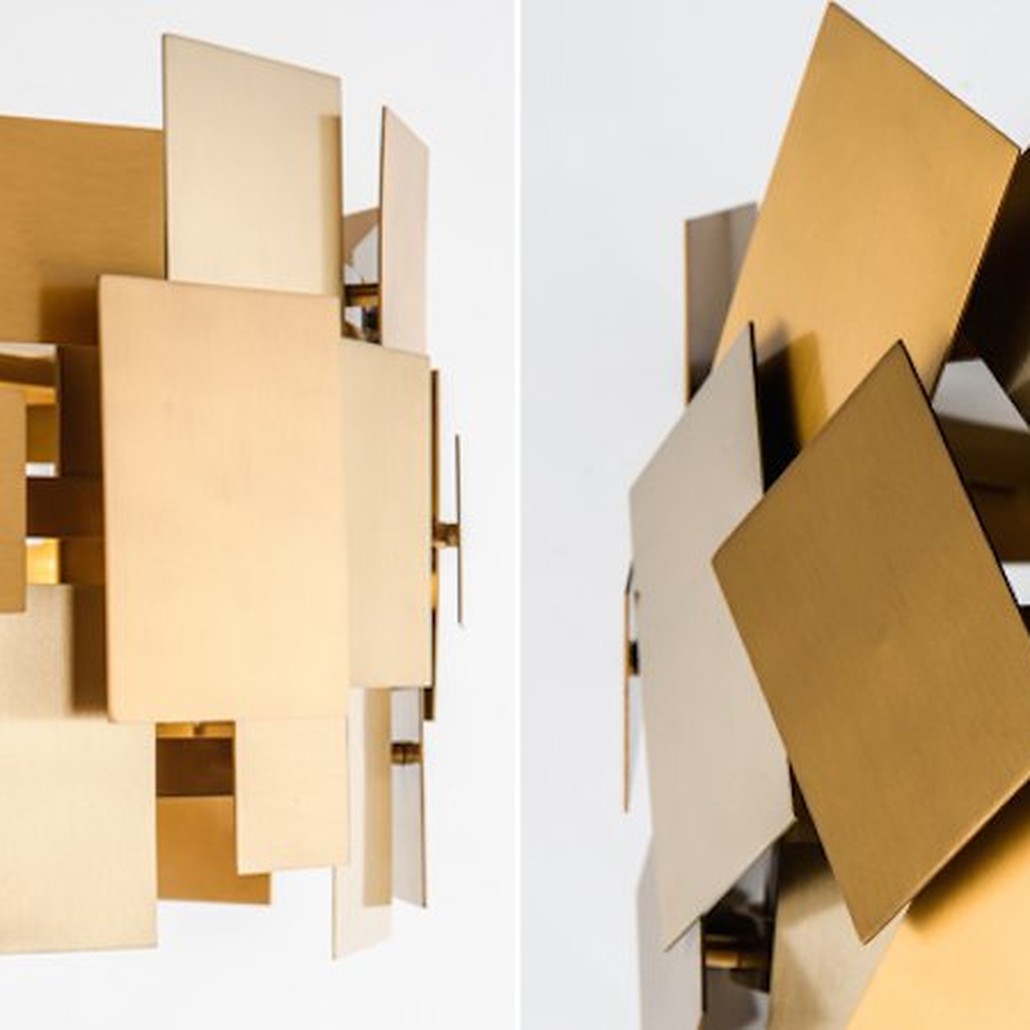 Торшер Gold Plate Floor Lamp