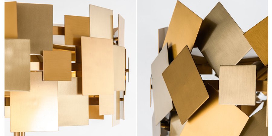 Торшер Gold Plate Floor Lamp