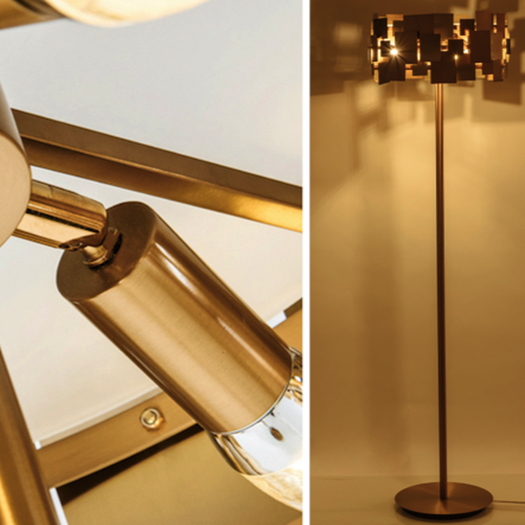 Торшер Gold Plate Floor Lamp