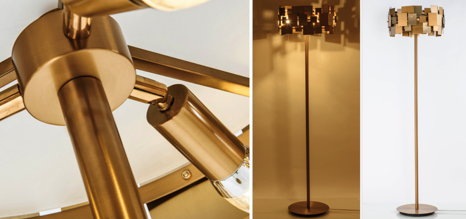 Торшер Gold Plate Floor Lamp