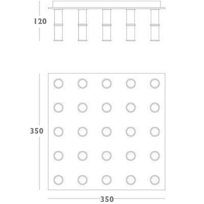 Потолочный светильник Meurice Flush Mount Ceiling Light