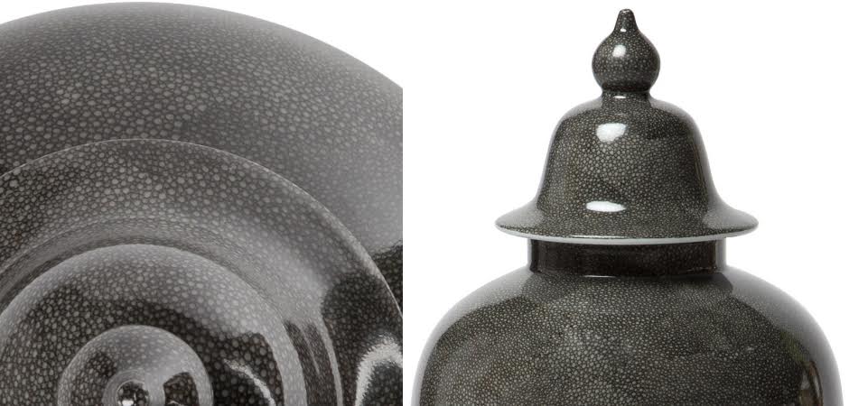 Керамическая ваза Серый скат