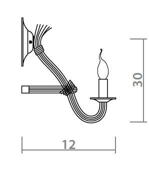 Бра Loft Rope Candle Bra