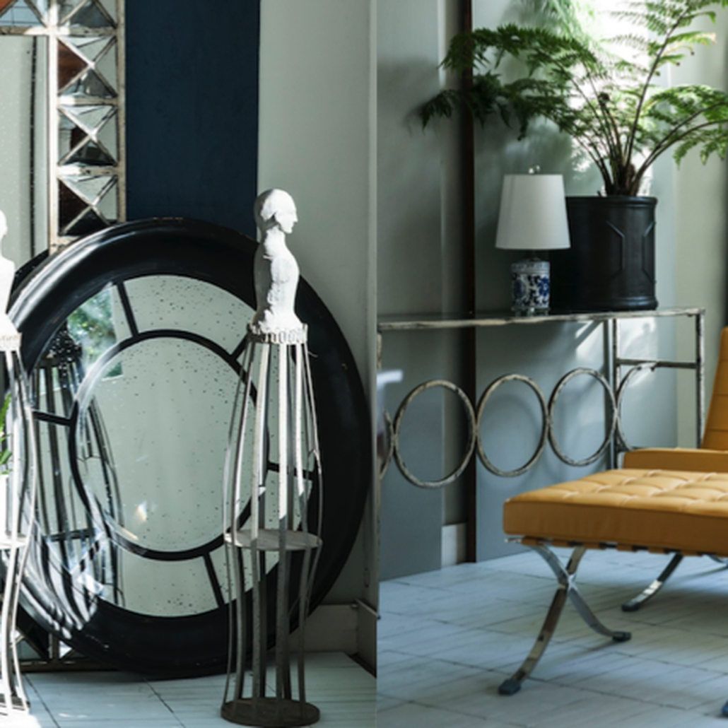 Зеркало настенное состаренное Patina Mirror Wood