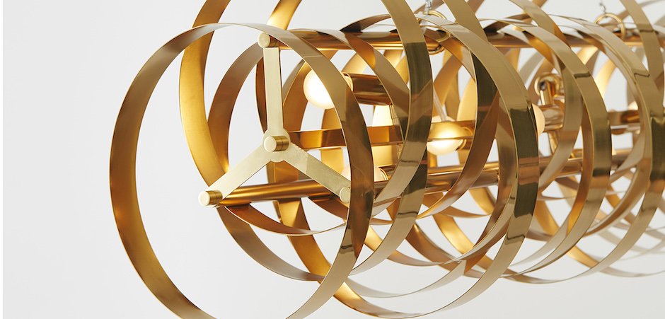 Люстра Brass Belts Chandelier