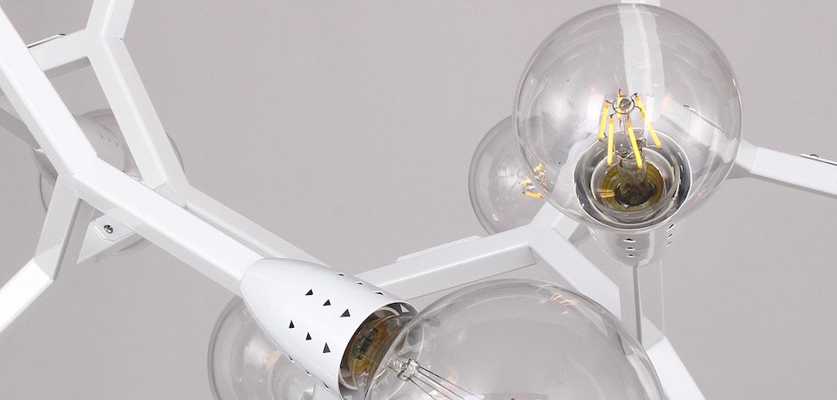 Люстра Polygon Chandelier 6 White