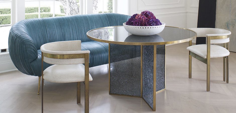 Софа Kelly Wearstler Souffle Settee Leather