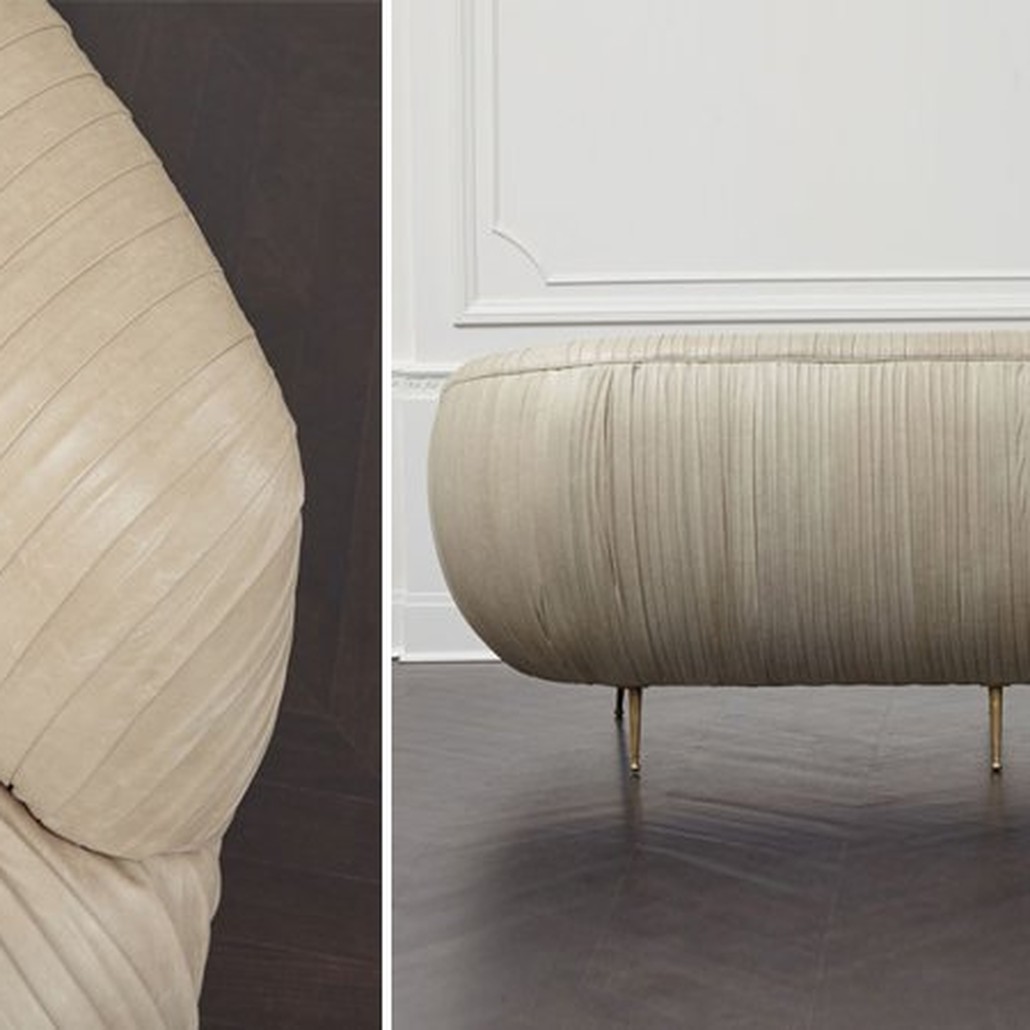 Софа Kelly Wearstler Souffle Settee Leather