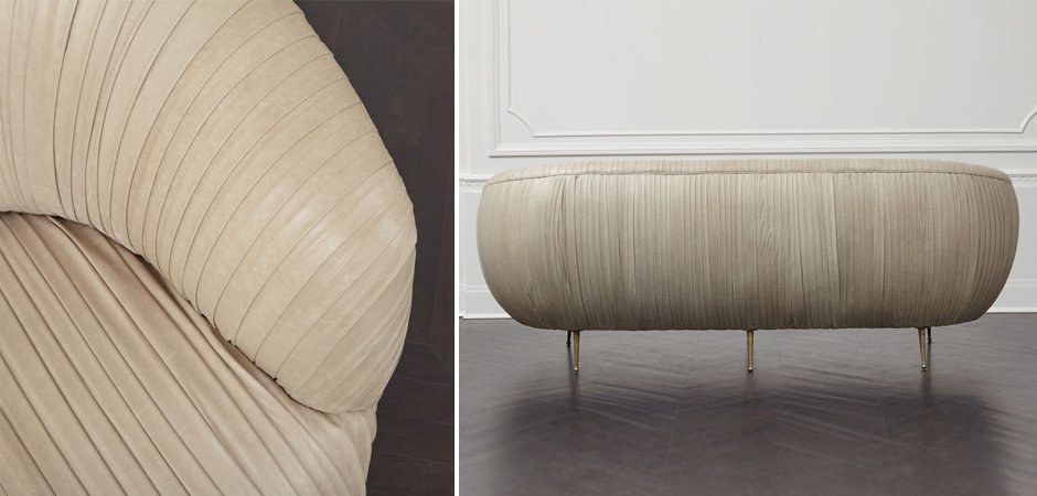 Софа Kelly Wearstler Souffle Settee Leather