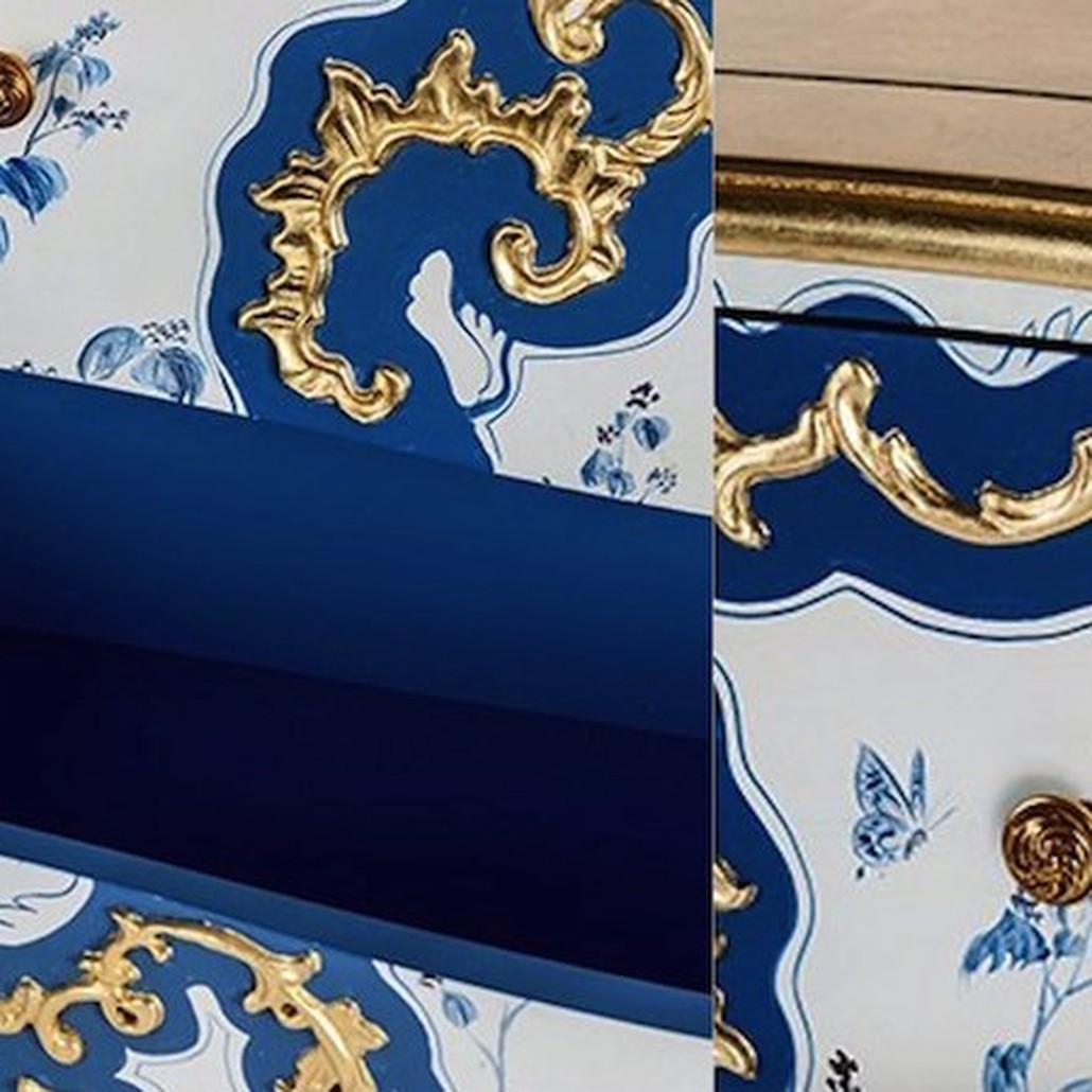 Комод в стиле рококо Rococo Casket Синий