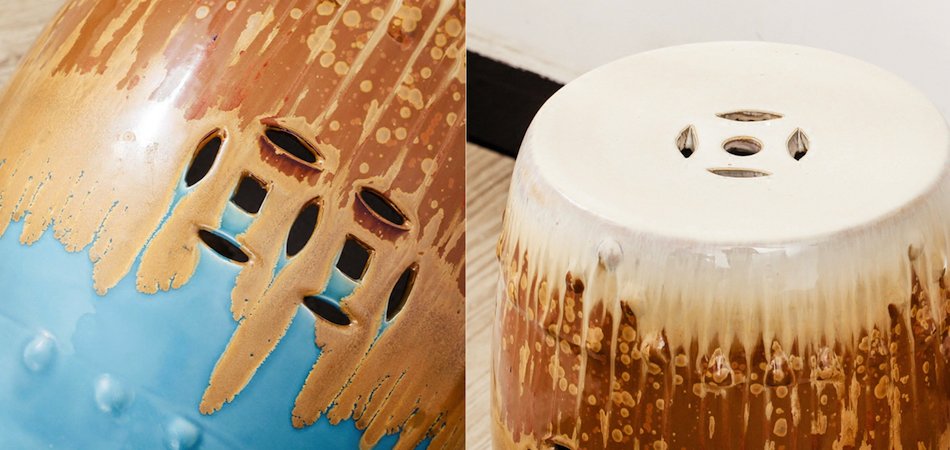 Керамический табурет Liquid Gold