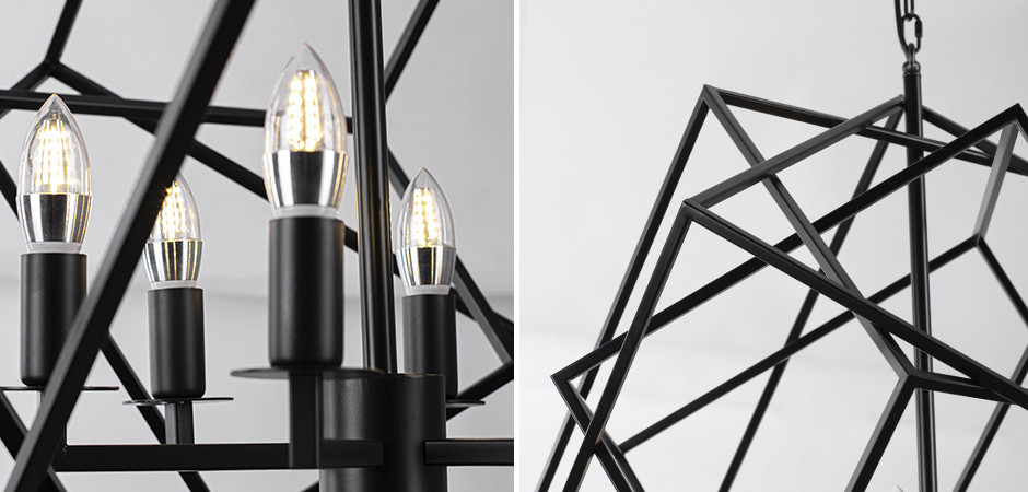 Люстра Cubist Small Chandelier Black
