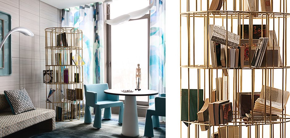 Стеллаж CECCOTTI Bibliotheque Golden Сage