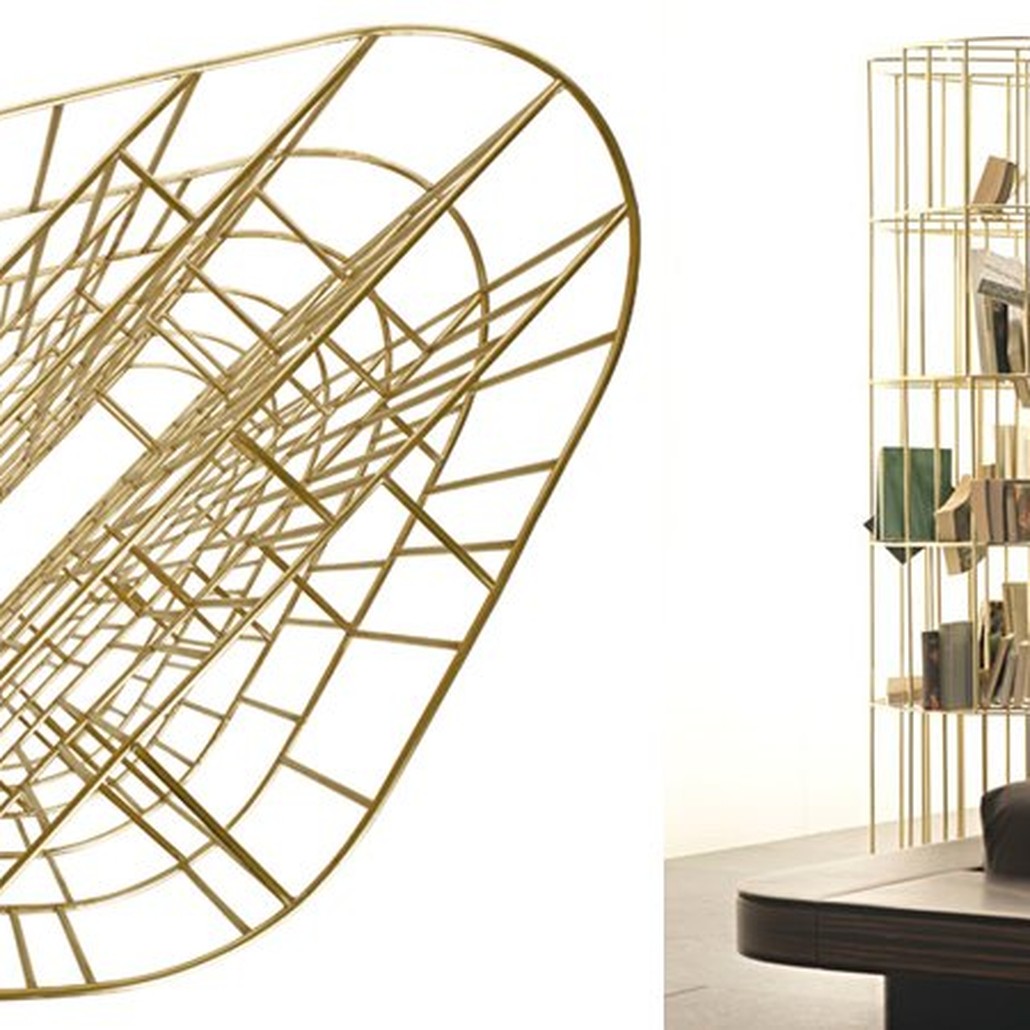 Стеллаж CECCOTTI Bibliotheque Golden Сage