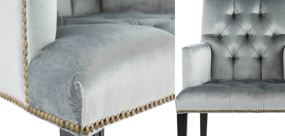 Стул с подлокотниками  Parisian Сhic Silver