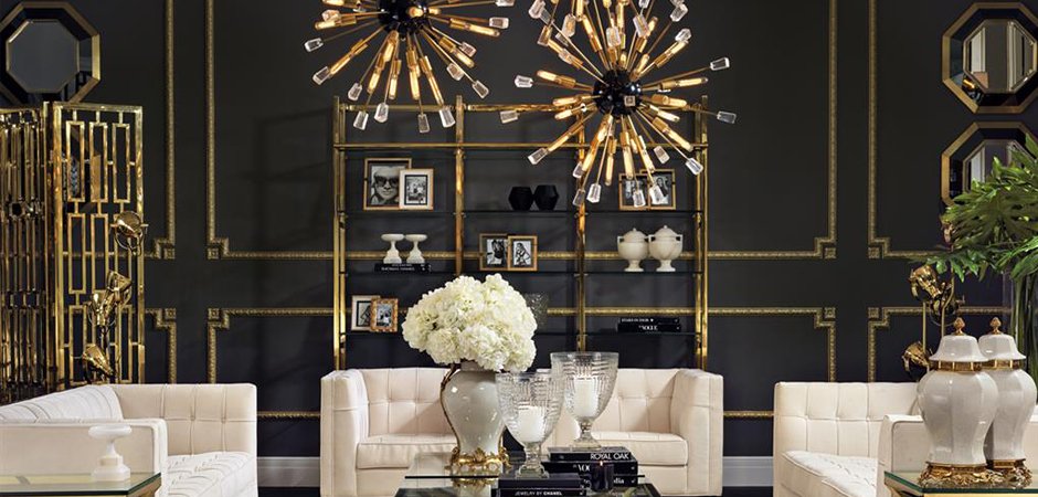 Люстра Eichholtz Tivoli Chandelier Brass S