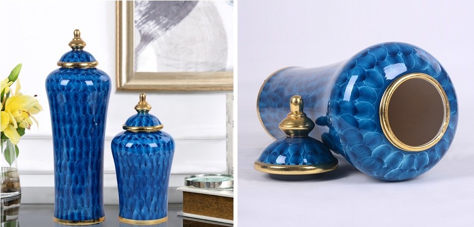 Ваза настольная Intensive Blue