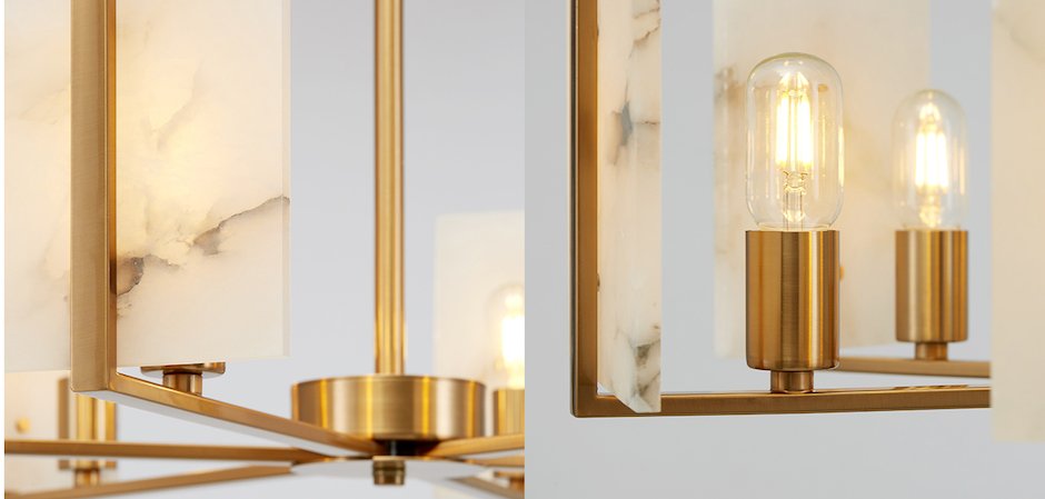 Люстра Marble square Chandelier