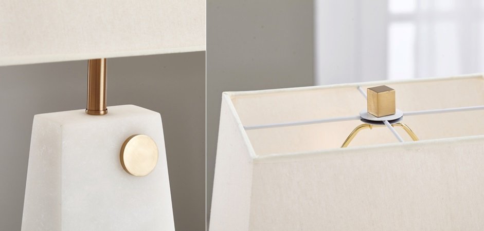 Настольная лампа Table lamp marble White