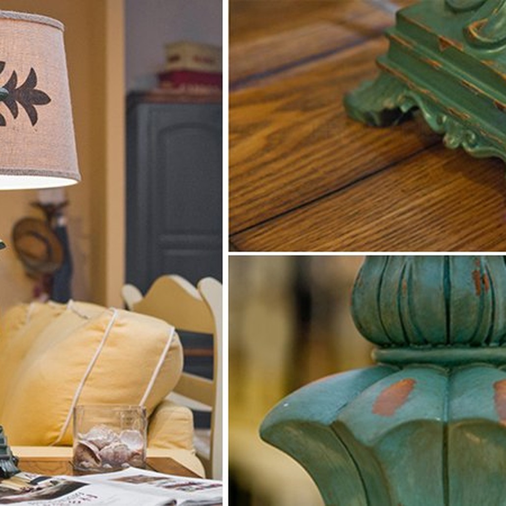 Настольная лампа Cross Ornament Provence table lamp