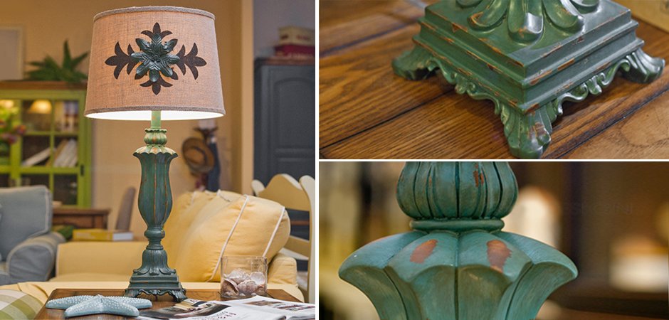 Настольная лампа Cross Ornament Provence table lamp