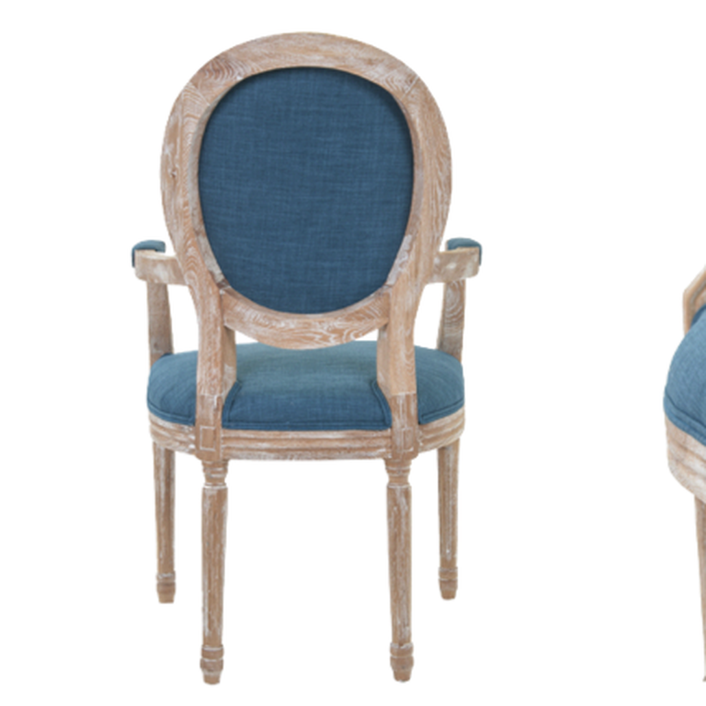 Стул French chairs Provence Blue ArmChair