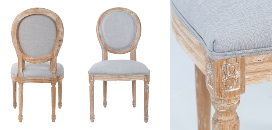 Стул French chairs Provence Light grey Chair
