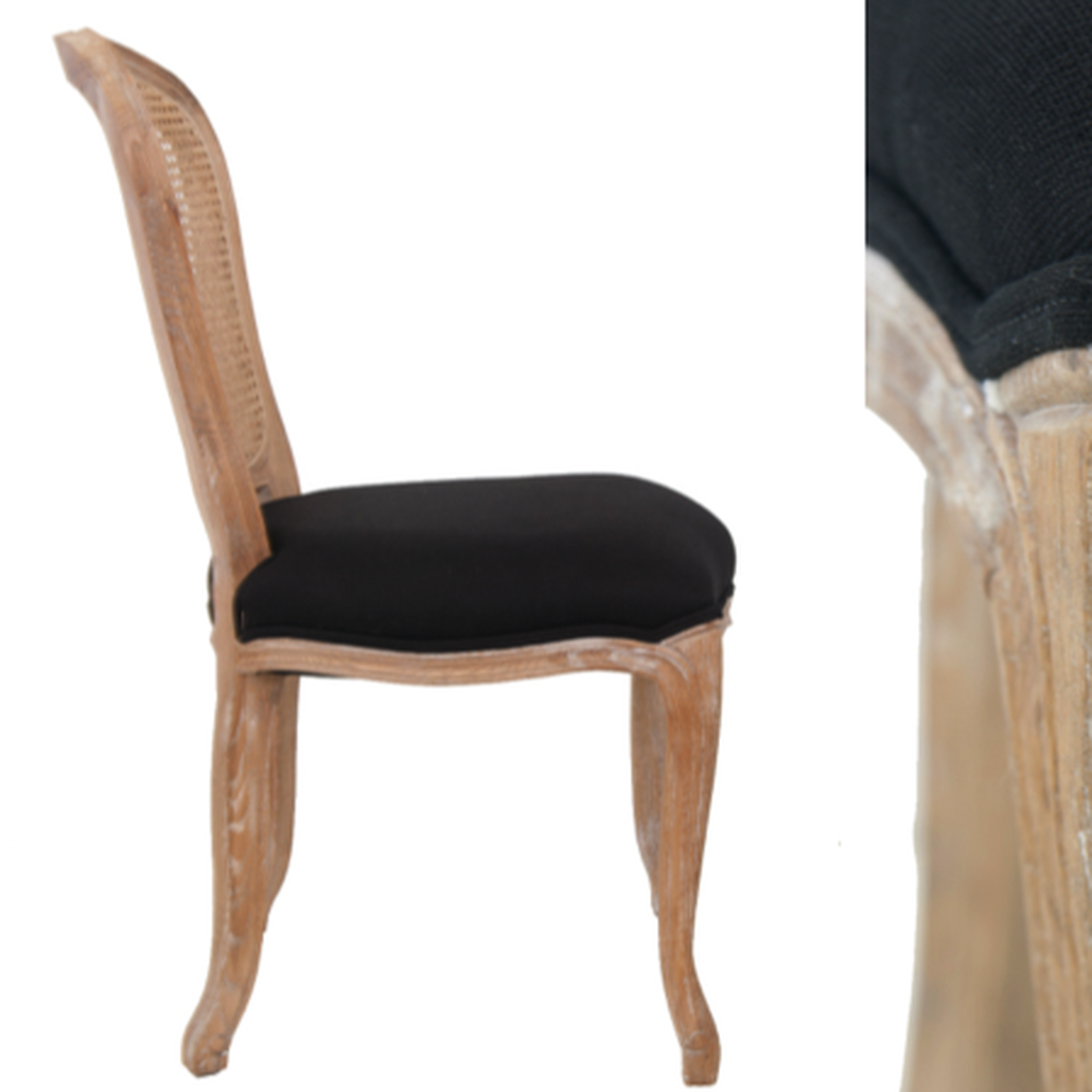 Стул French chairs Provence Neman Black Rattan Chair