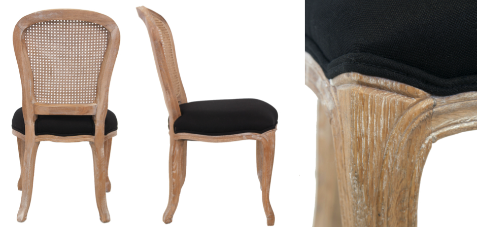 Стул French chairs Provence Neman Black Rattan Chair