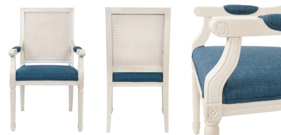 Стул French chairs Provence Garden White ArmChair