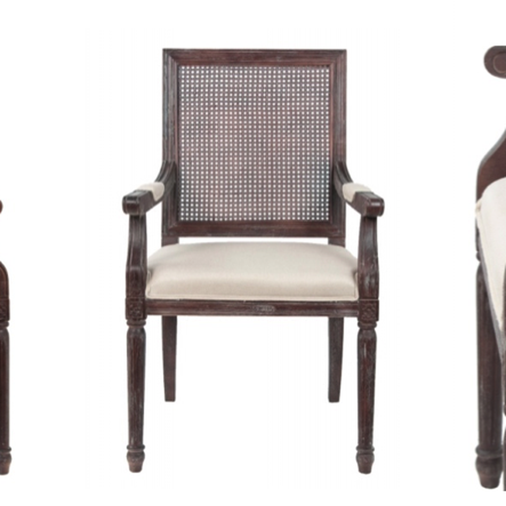 Стул French chairs Provence Garden Brown ArmChair